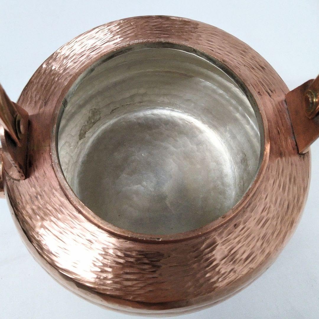 京都 有次 銅製 やかん 薬缶 茶道具 銅やかん 4L 京都有次製 デッドストック/Copper kettle/Kyoto